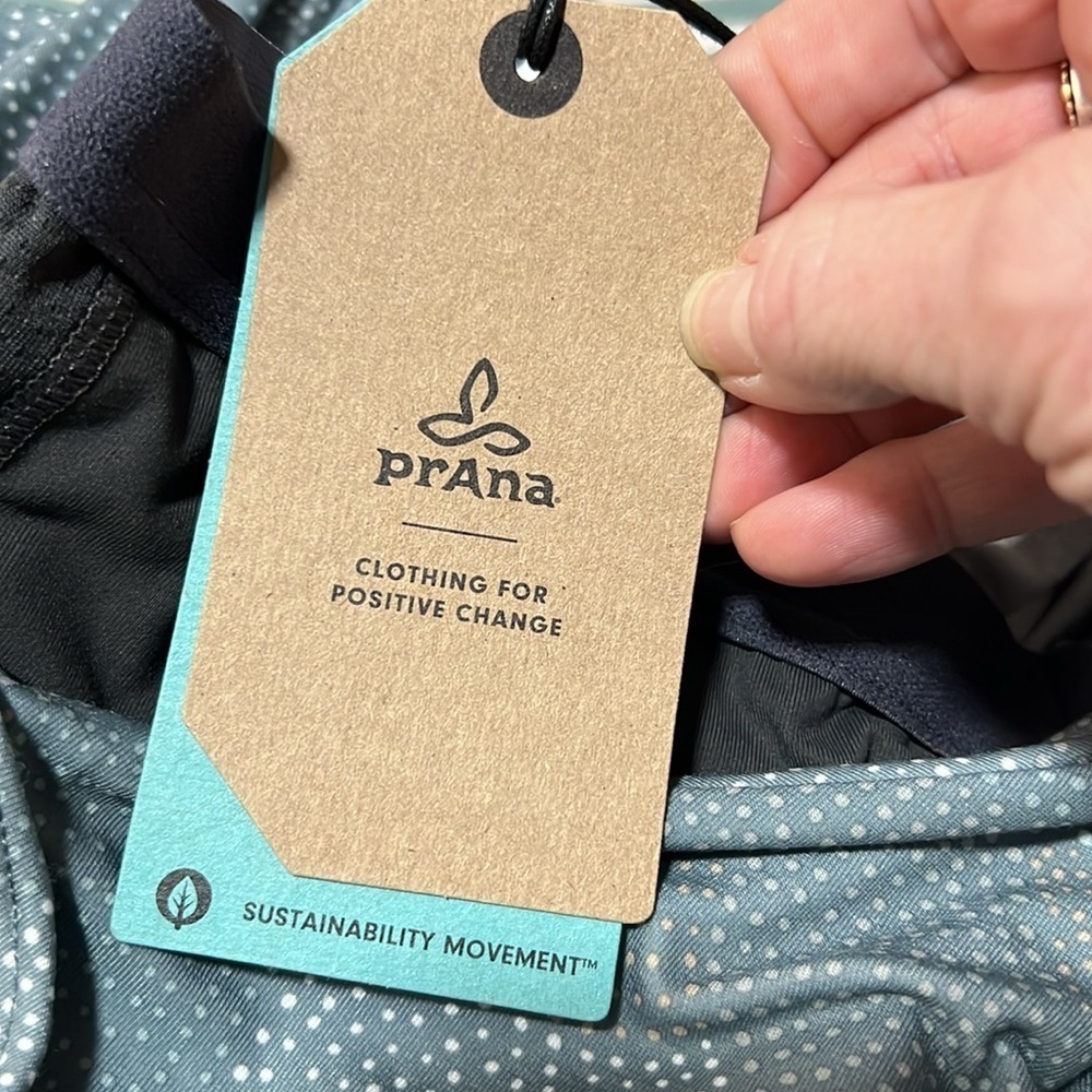 Prana NWT Skypath Athliesure Dress Size Small in Blue Dotty - Picture 11 of 15